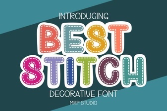Best Stitch Fonts for Creative Decorative Design Projects