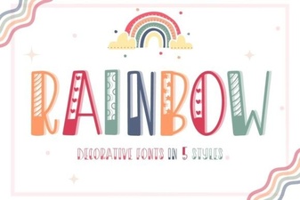 Colorful Rainbow Fonts to Brighten Your Creative Projects