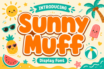 Sunny Muff Font: a Cheerful Display Typeface for Creative Projects