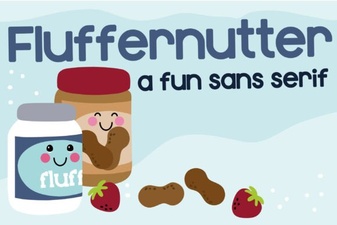 Fluffernutter Font: a Whimsical Type for Creative Projects