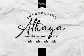 Athaya Font: Elegant Script for Creative Design Projects