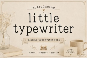 Charming Little Typewriter Font for Creative Projects