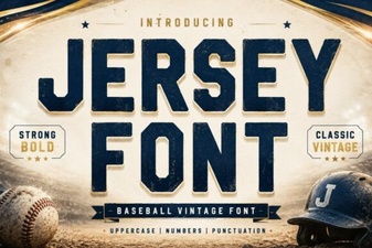 Jersey Font Styles for Bold Sports and Team Designs